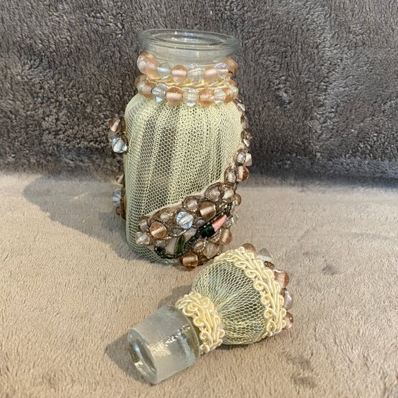 Katherines Collection Vintage Victorian Beaded Vanity Bottle Beautiful! - Picture 5 of 9